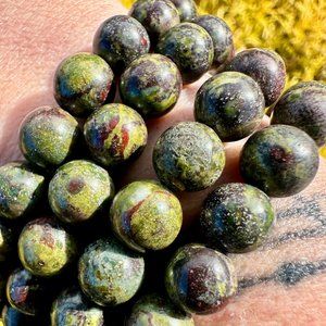 9mm Dragon's Blood Beaded Bracelet
